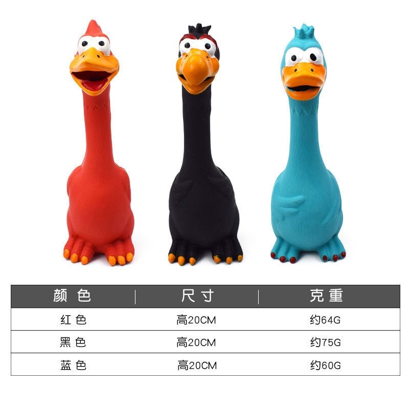 Резиновый игрушечный кричащий петух для собак и кошек оптом из Китая