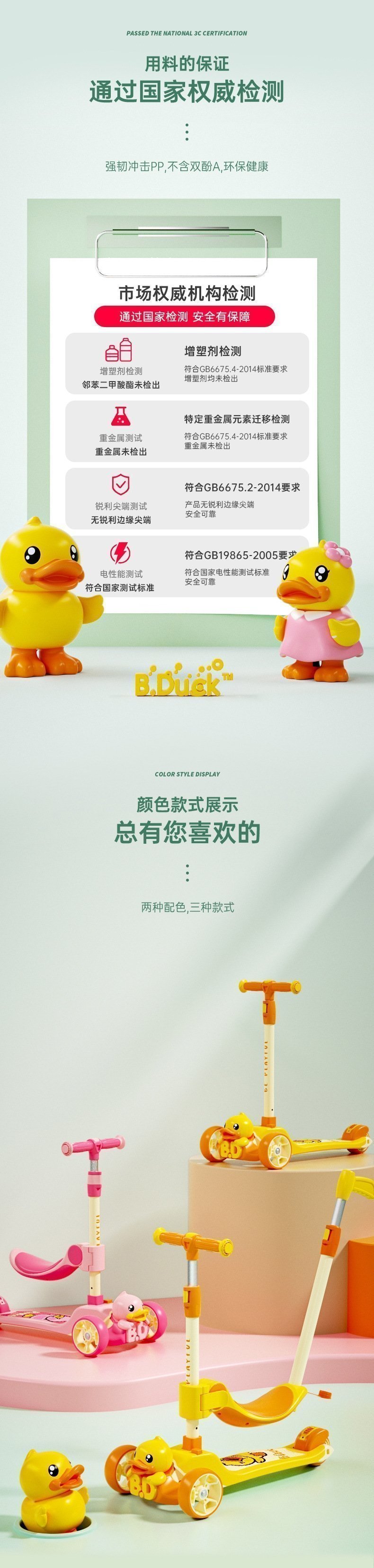 Детский трехколесный самокат B.Duck оптом