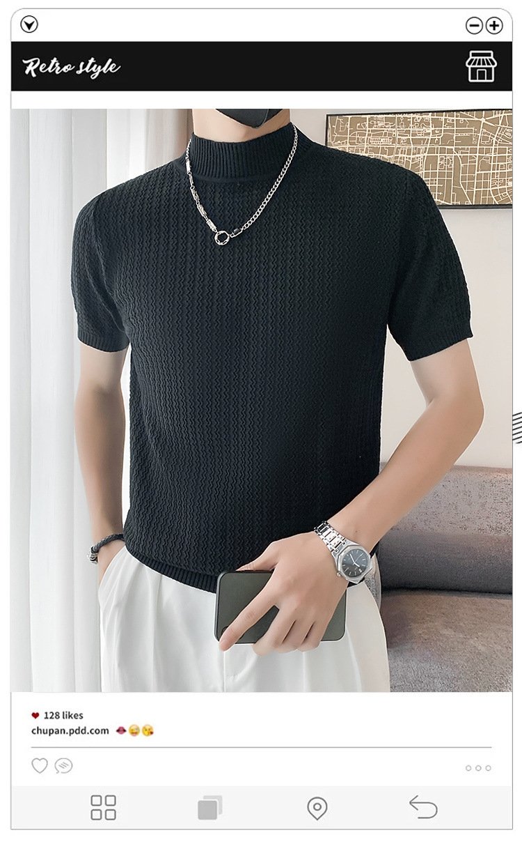 Мужской свитер с коротким рукавом оптом