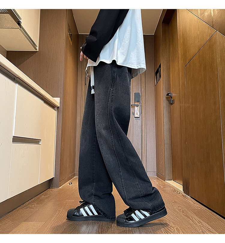 Джинсы мужские в стиле Хонконг весна оптом из Китая