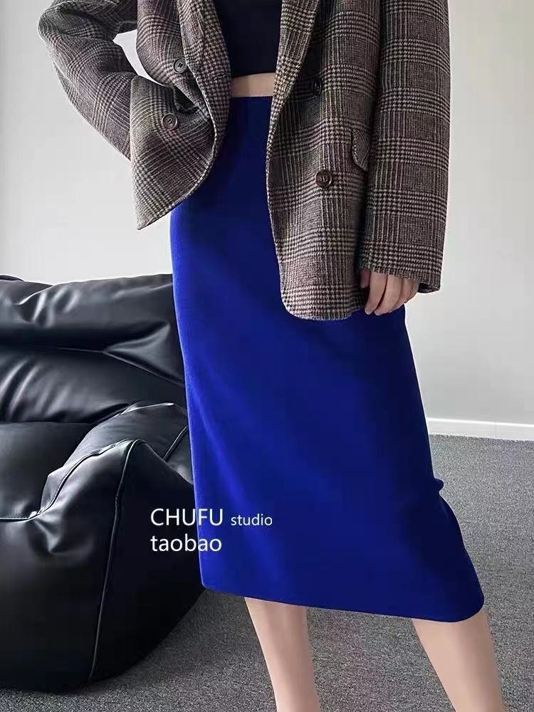 Женская длинная юбка с разрезом сзади оптом из Китая