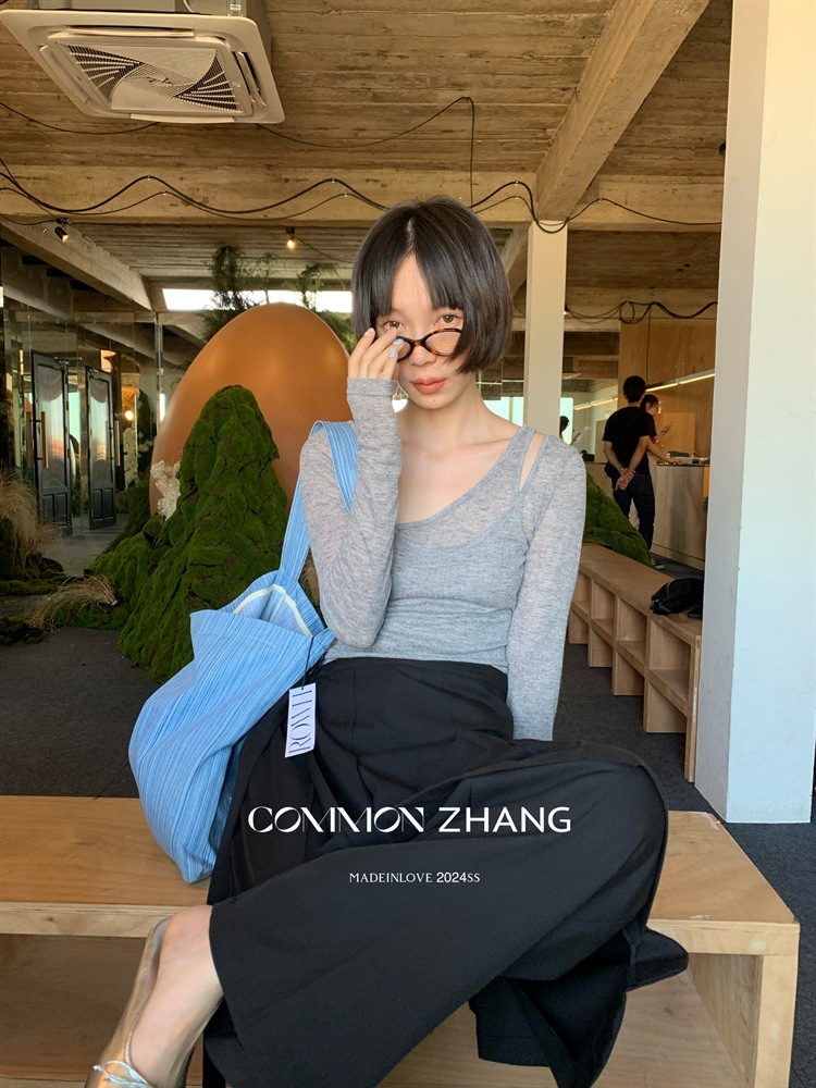 Футболка с длинным рукавом COMMON ZHANG оптом из Китая