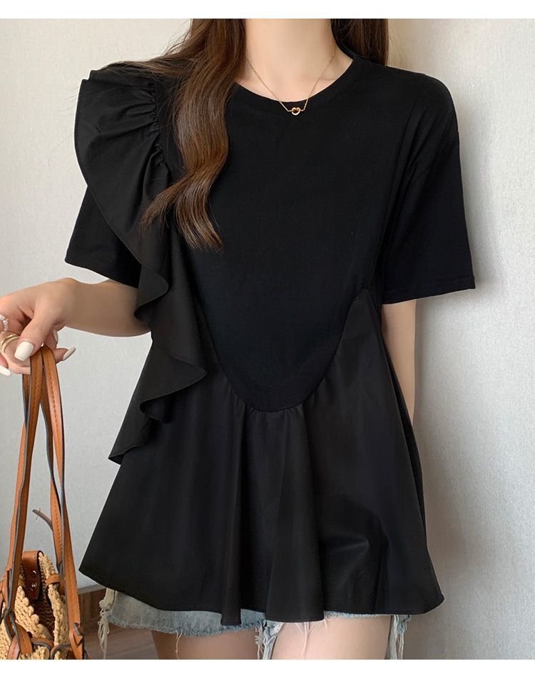 Женская футболка с коротким рукавом 2024 лето оптом