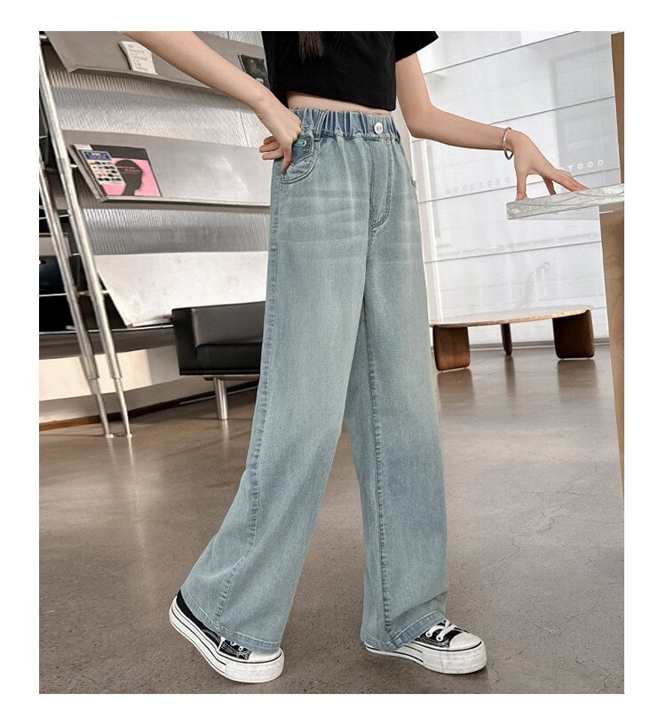 Джинсы для девочек летние 2024 оптом