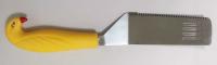 Лопатка кухонная с 4 прорезями с желтой пластмассовой ручкой MH-XN10 / К144 / B24.3 анонс фото