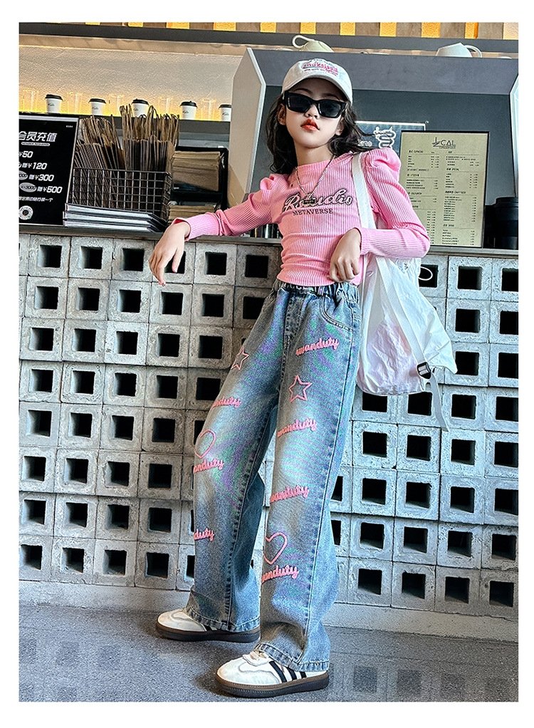 Детские джинсы весна-осень 2024 оптом