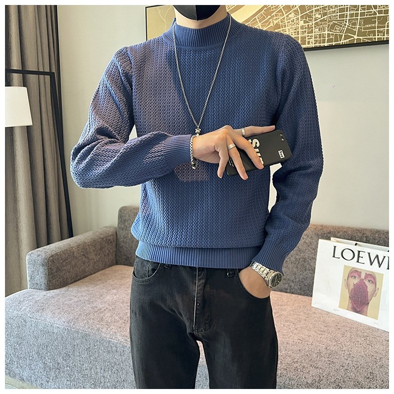 Мужской свитер с высоким воротником оптом