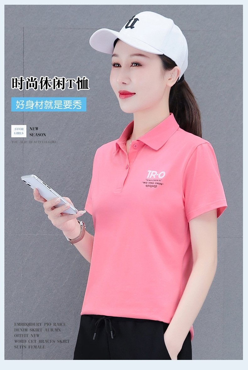 Поло с коротким рукавом для женщин оптом