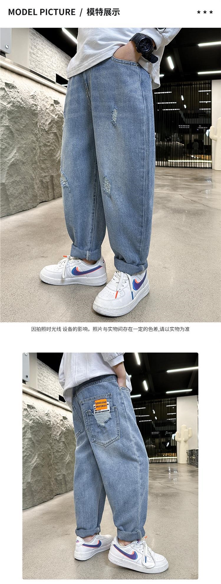 Детские джинсы 2024 весна-лето оптом из Китая