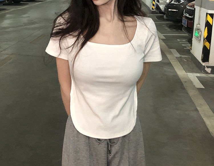 Летний женский футболка с укороченным рукавом оптом