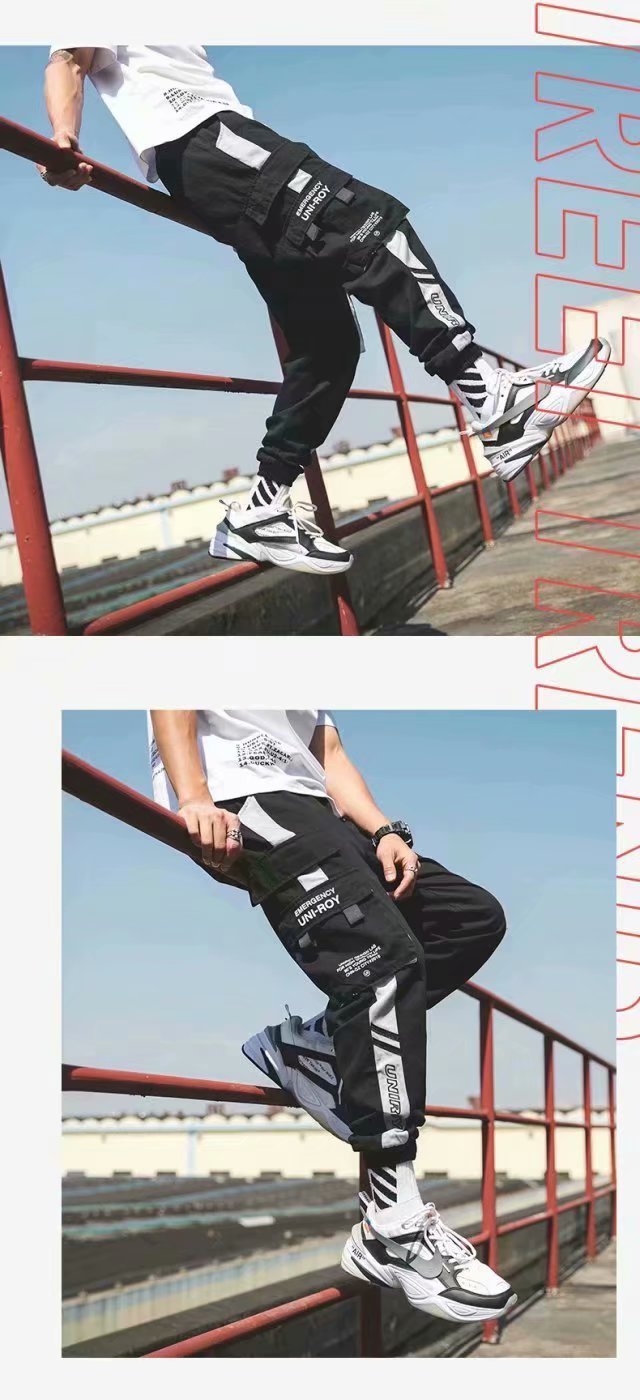 Мужские широкие джинсы в стиле ханбок с вышивкой оптом из Китая