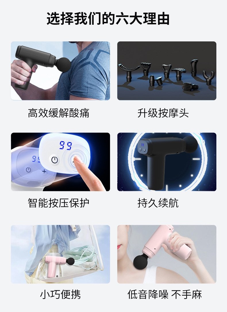 Массажный пистолет для расслабления мышц mini оптом из Китая