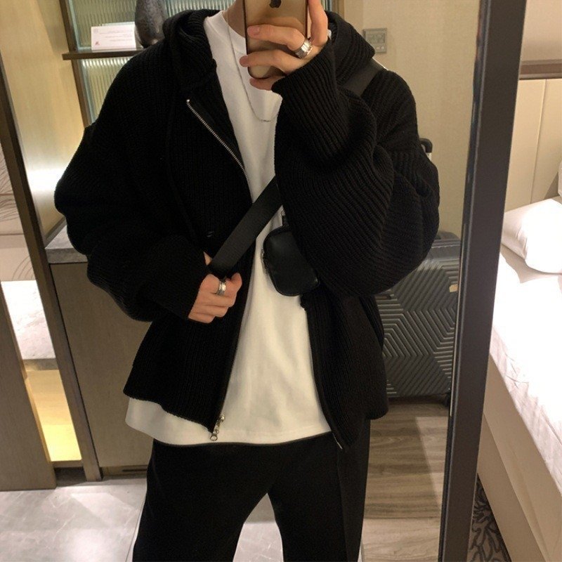 Мужской свитер с капюшоном оптом