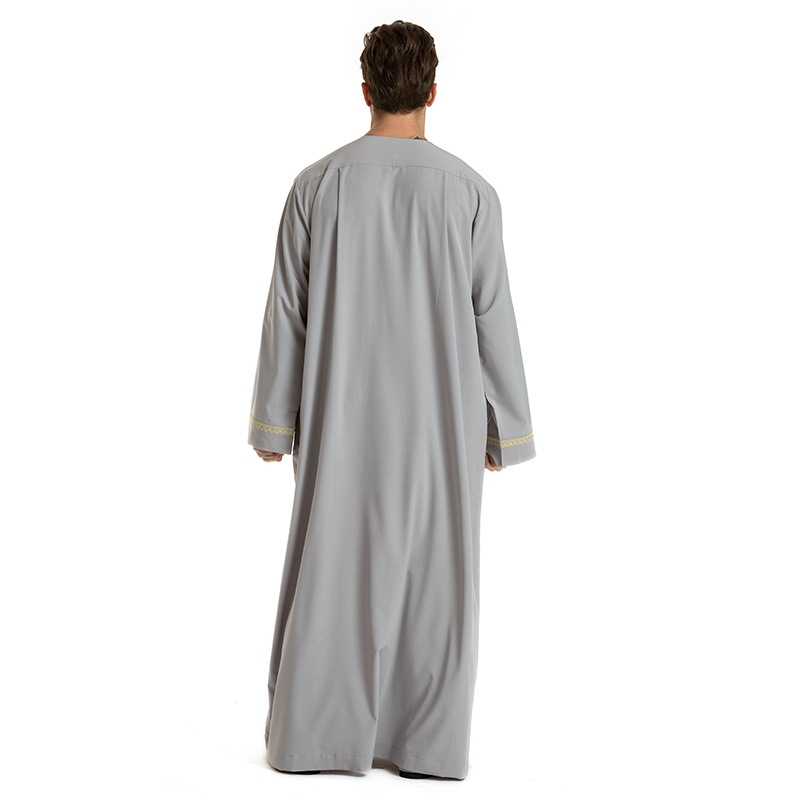 Мусульманская мужская длинная мантия с вышивкой оптом из Китая