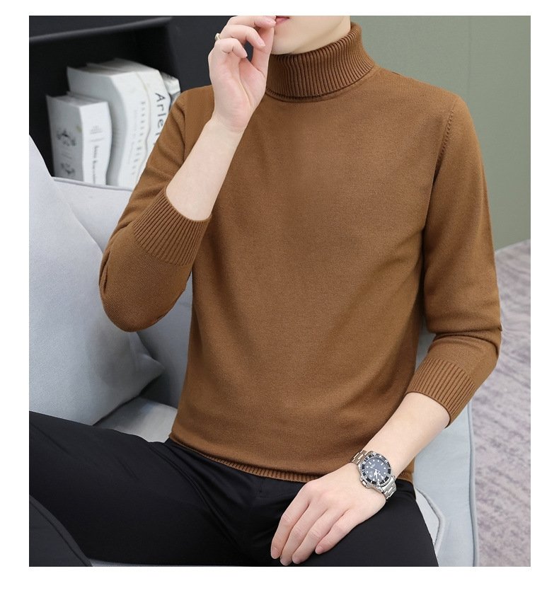 Мужской свитер с высоким воротником оптом