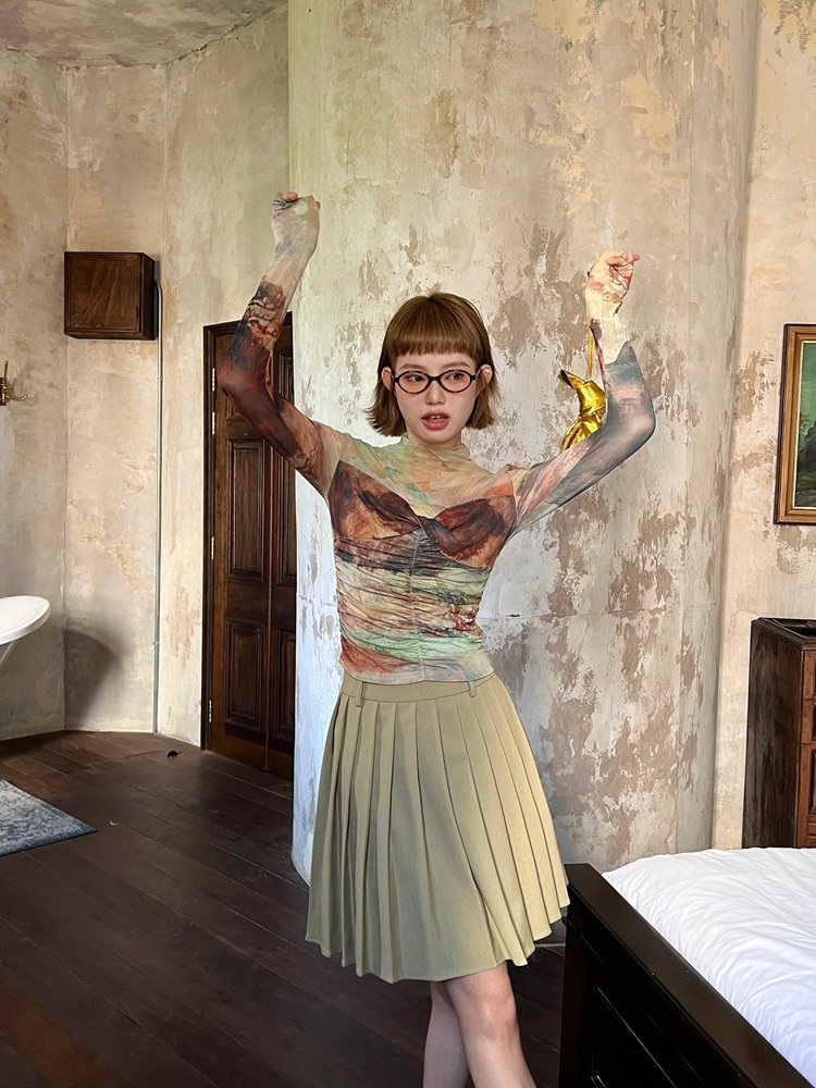 Женская футболка с длинным рукавом и уникальным дизайном оптом из Китая