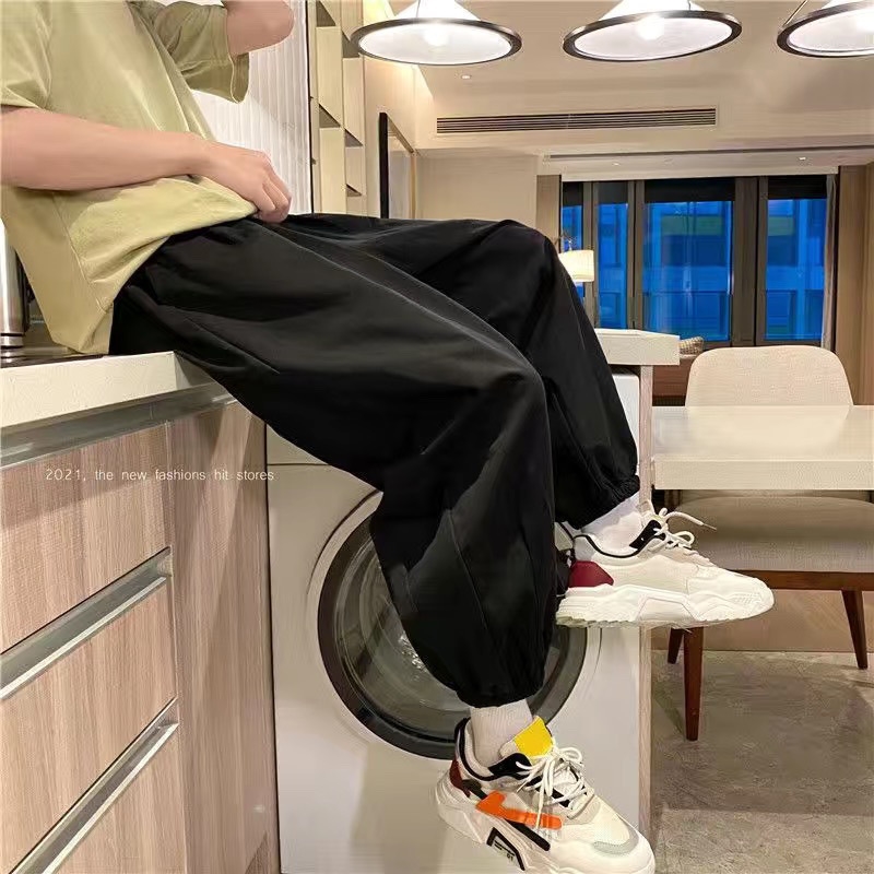 Широкие мужские брюки с завышенной талией оптом из Китая