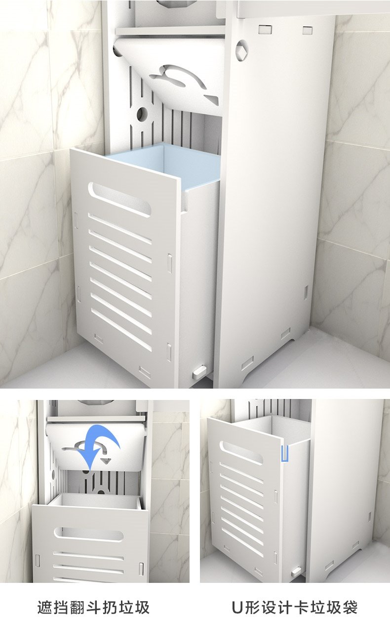 Полка для ванной комнаты с множеством уровней и треугольной формой, напольная, пластиковая, без сверления оптом