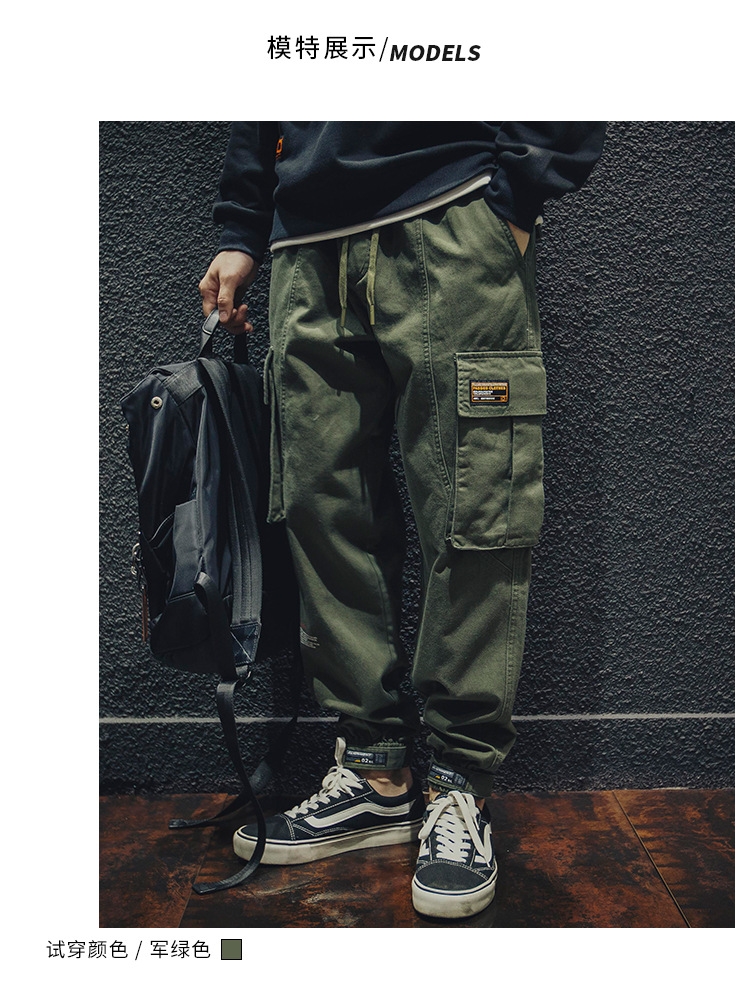 Весенние хлопковые брюки мужские оптом из Китая