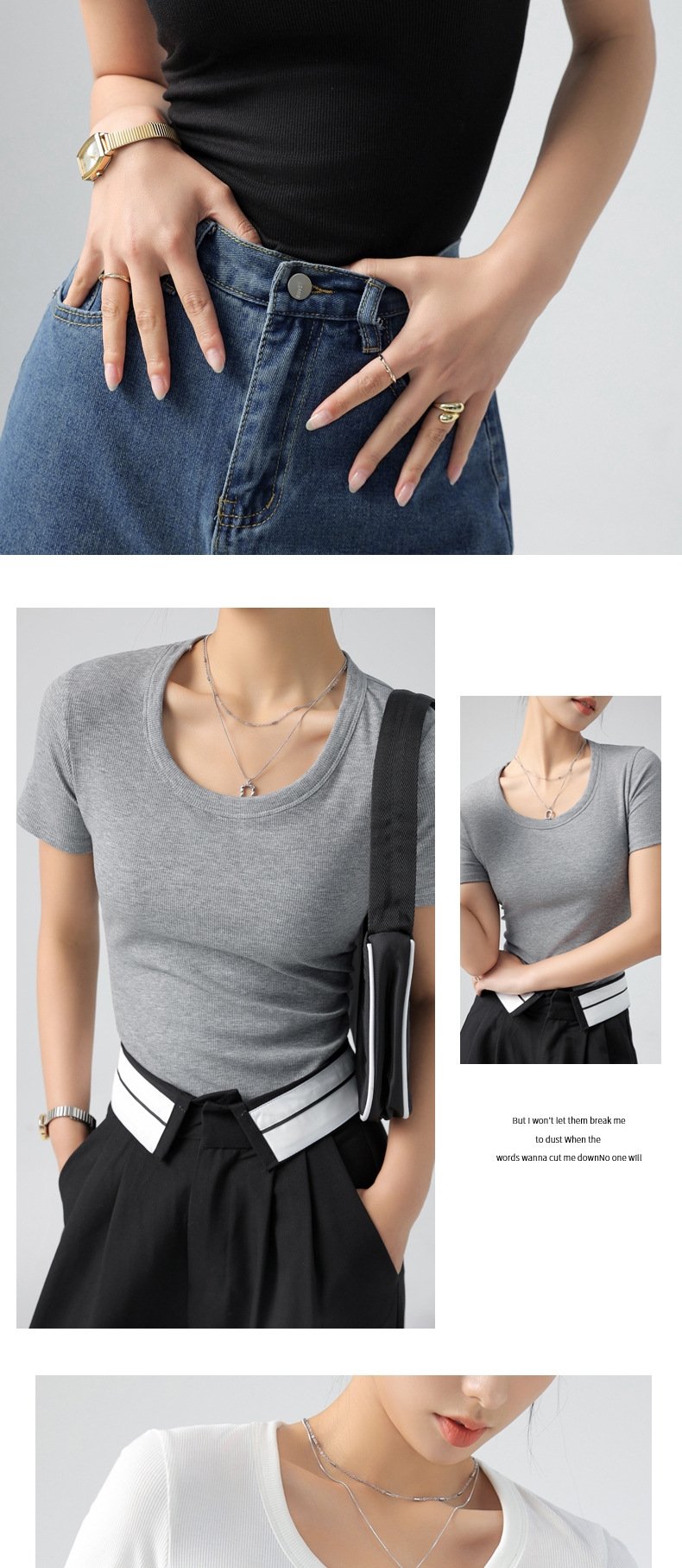 Женская футболка 2024 весна-лето оптом из Китая