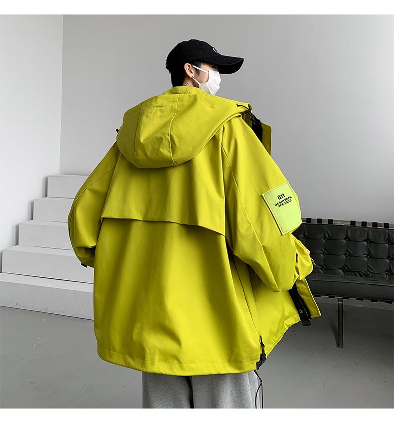 Мужская трехв одная ветровка с капюшоном оптом из Китая