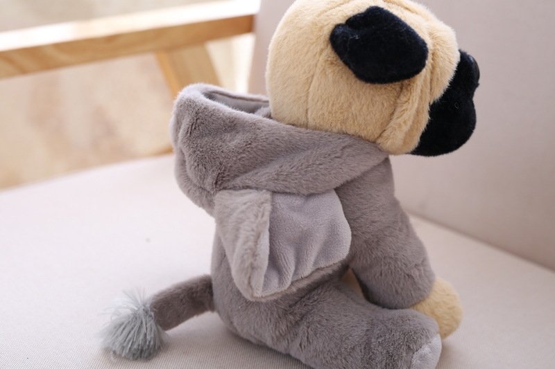 Мягкая игрушка собачка в шапочке оптом из Китая