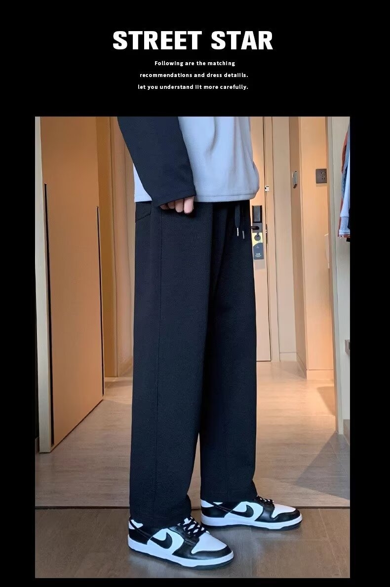 Широкие брюки 2024 новой моды для мужчин оптом из Китая