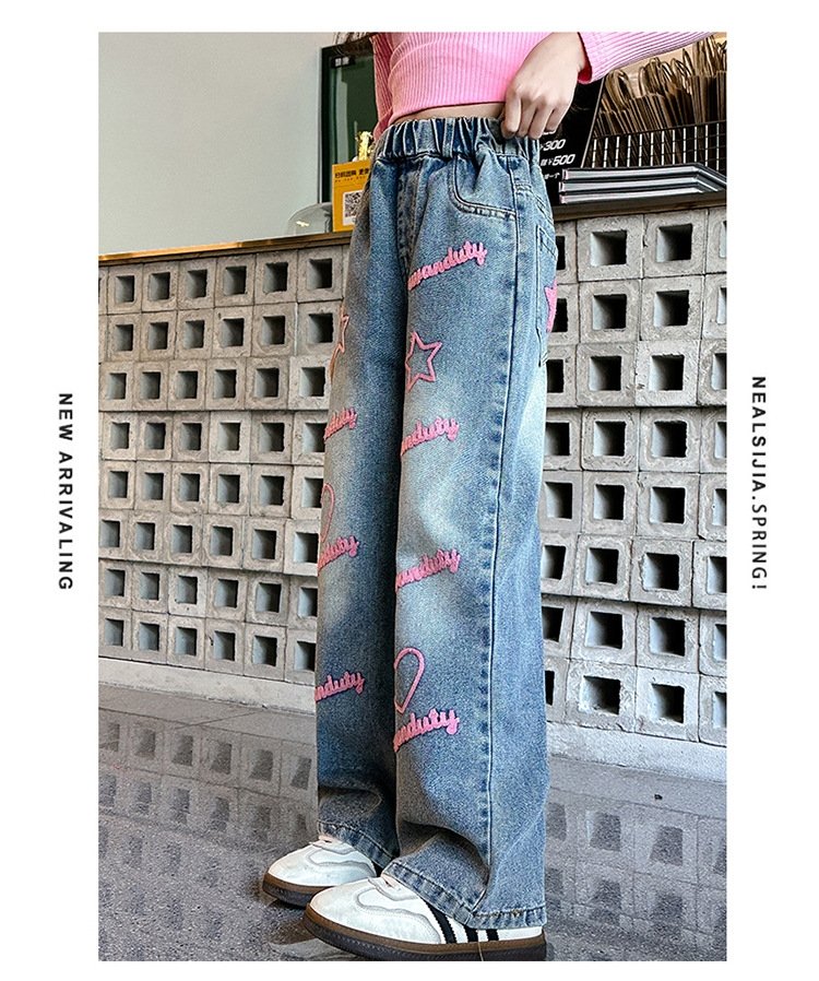 Детские джинсы весна-осень 2024 оптом