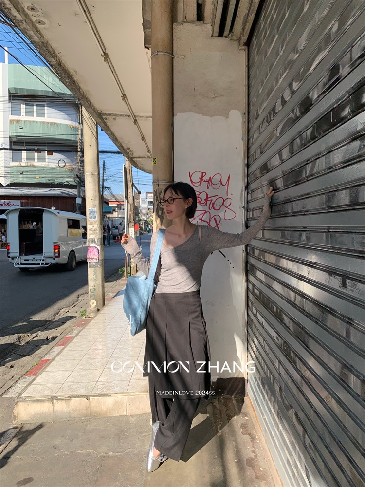 Футболка с длинным рукавом COMMON ZHANG оптом из Китая