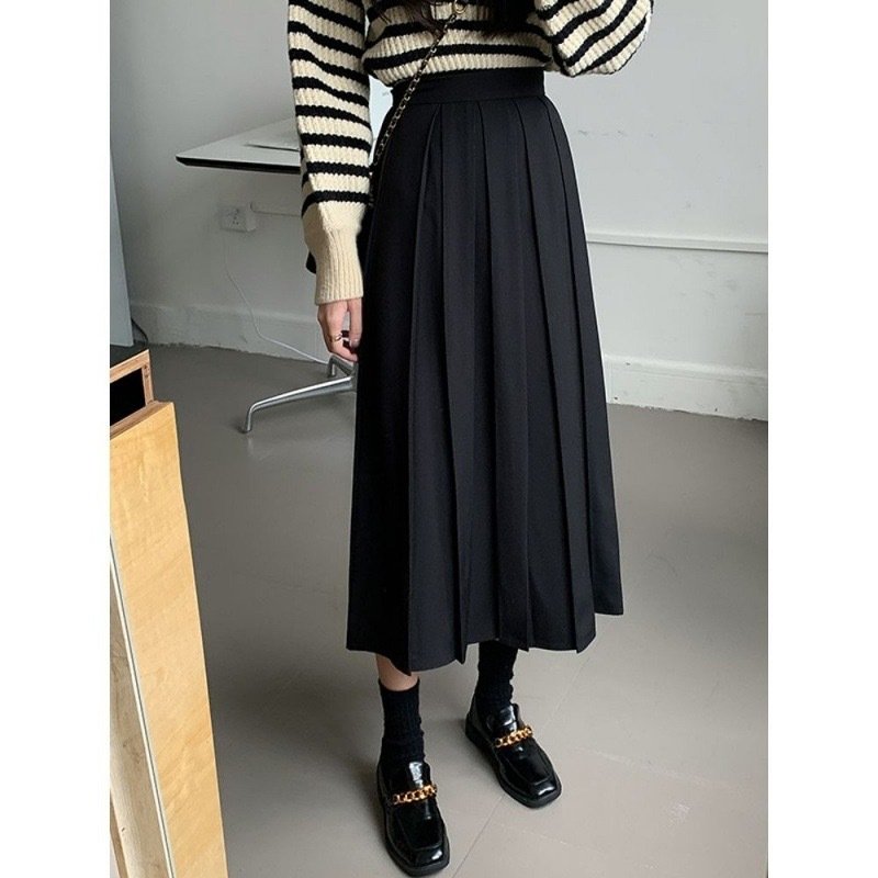 Юбка в стиле ретро с высокой талией и узором в виде зонта оптом из Китая