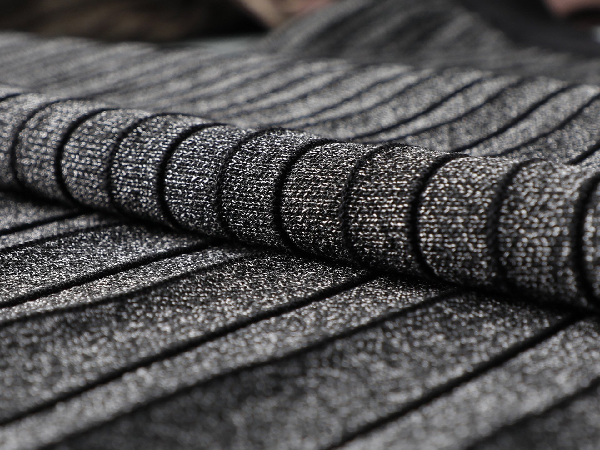 Женская двусторонняя вязаная плиссированная юбка 2023 новинка A-силуэта оптом из Китая