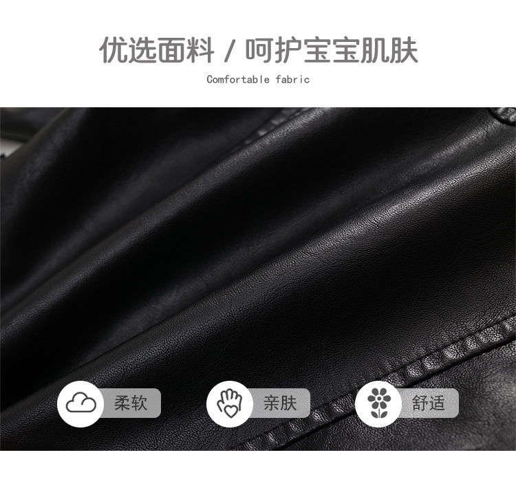 Детская куртка из кожзама оптом из Китая