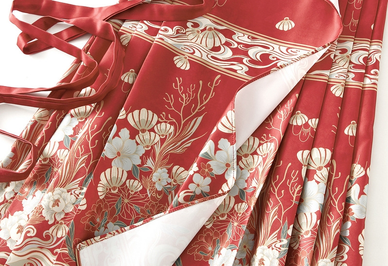 Ганьфэнь Миньжи Ханьфу - женская полускладная юбка 2024 оптом из Китая