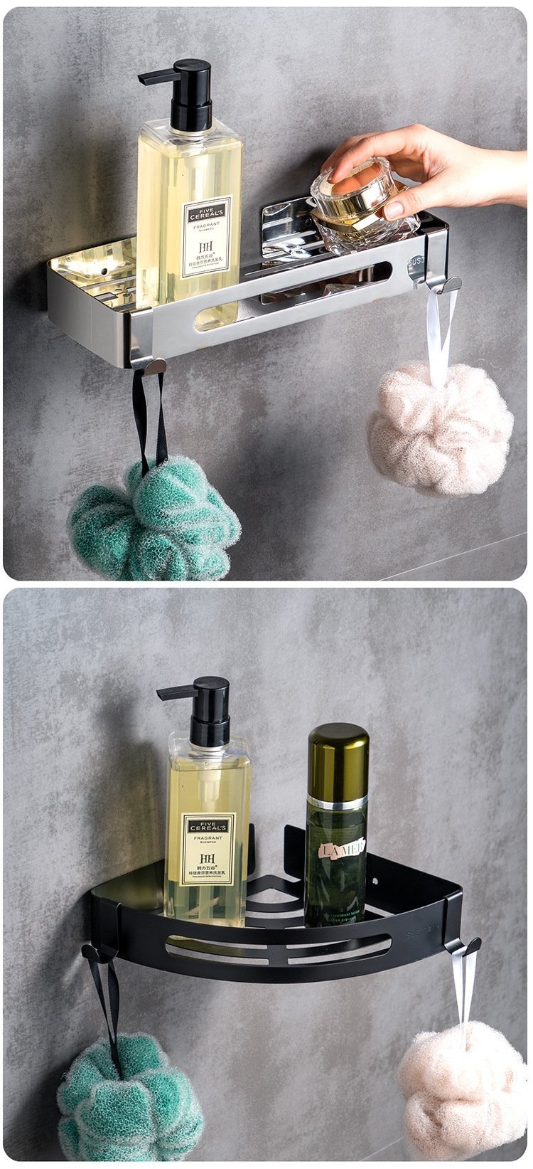 Угловая полка для ванной комнаты из нержавеющей стали оптом