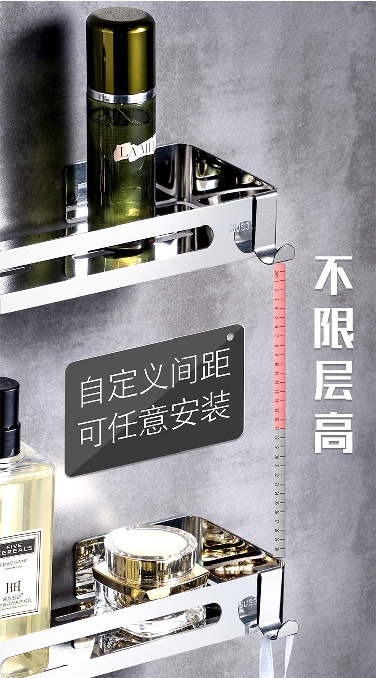 Угловая полка для ванной комнаты из нержавеющей стали оптом