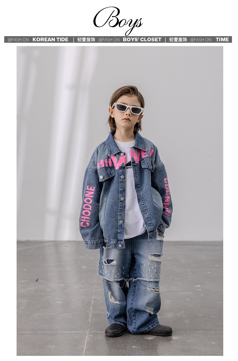 Детские джинсы Betsy 2024 весна оптом из Китая