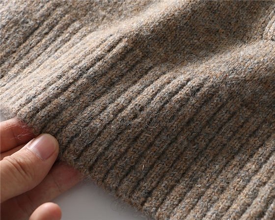 Высокий воротник вязаный свитер для мужчин оптом