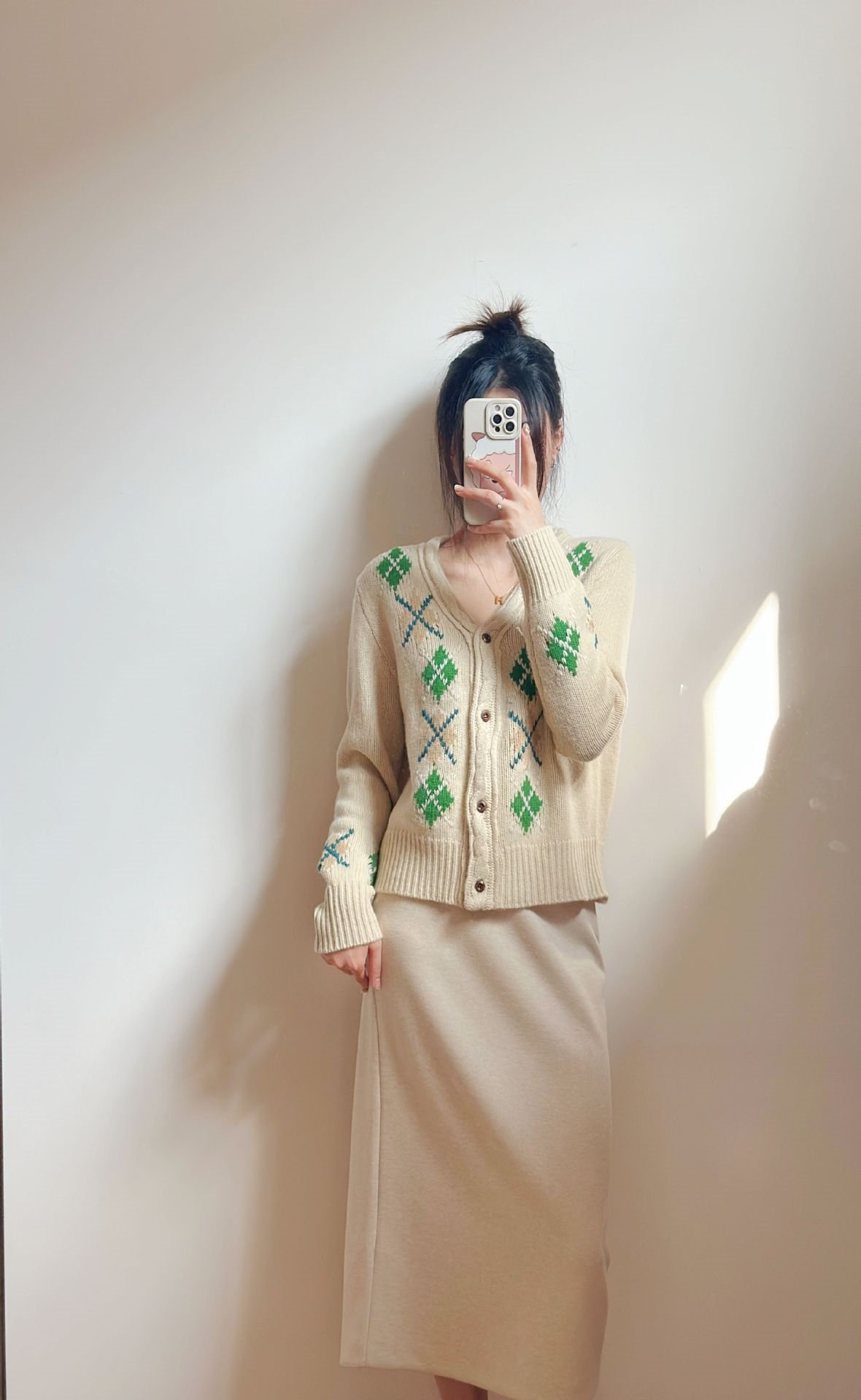 Женская юбка из шелка и кашемира оптом из Китая