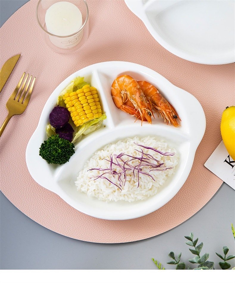 Детская тарелка из костяной фарфоровой керамики оптом