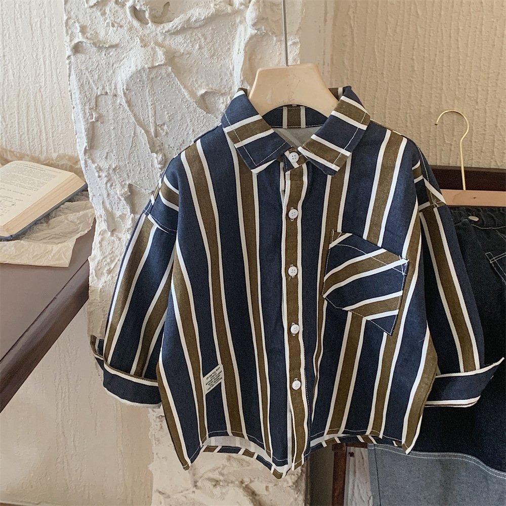 Детская куртка в полоску осенняя 2024 оптом из Китая