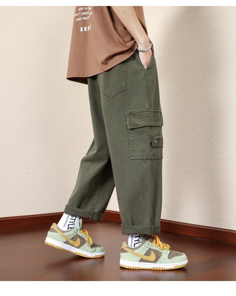 Джинсы мужские в стиле рабочей одежды оптом из Китая