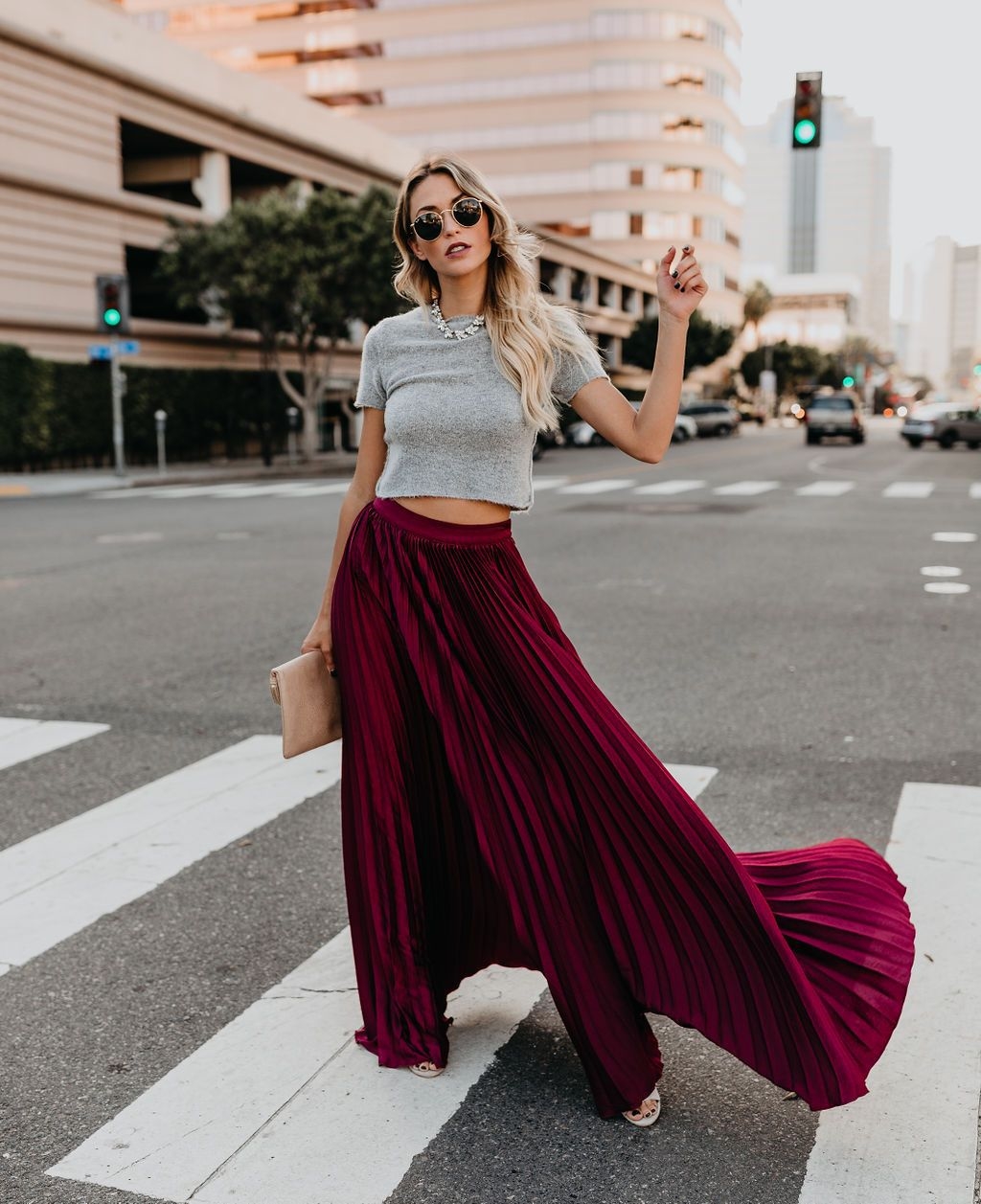 Женская юбка средней длины с высокой талией оптом из Китая