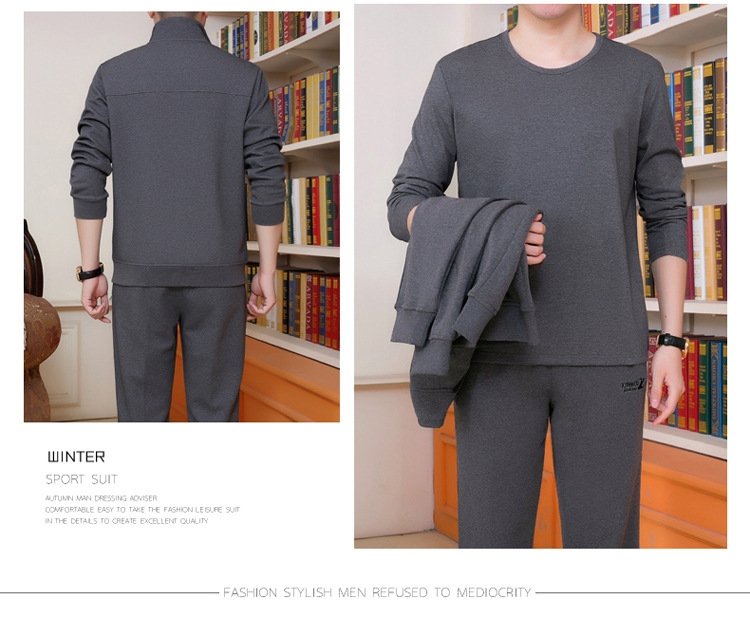 Мужской спортивный костюм с длинными штанами и свитшотом оптом из Китая