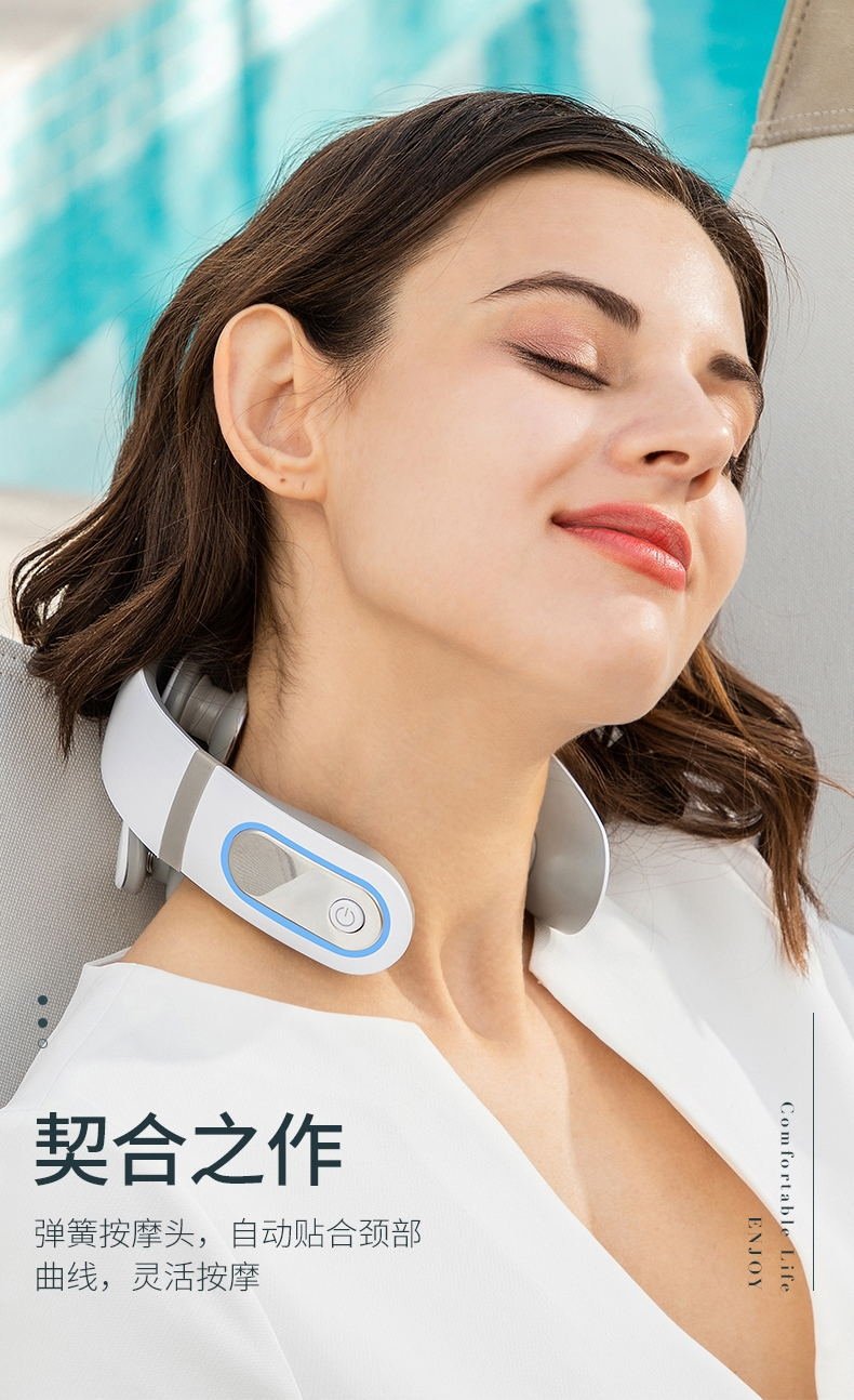 Массажер для шеи и плеч с подогревом и имитацией электрического импульса оптом из Китая
