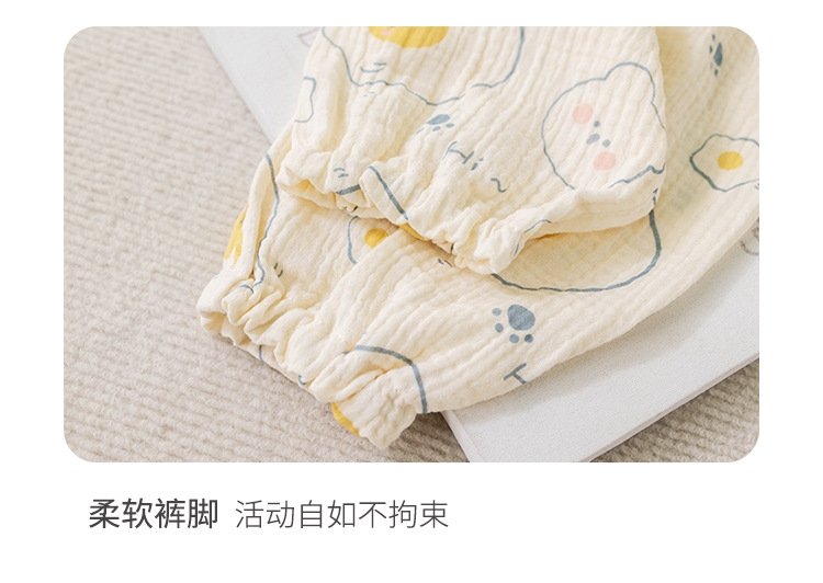 Летние детские штаны из марли оптом