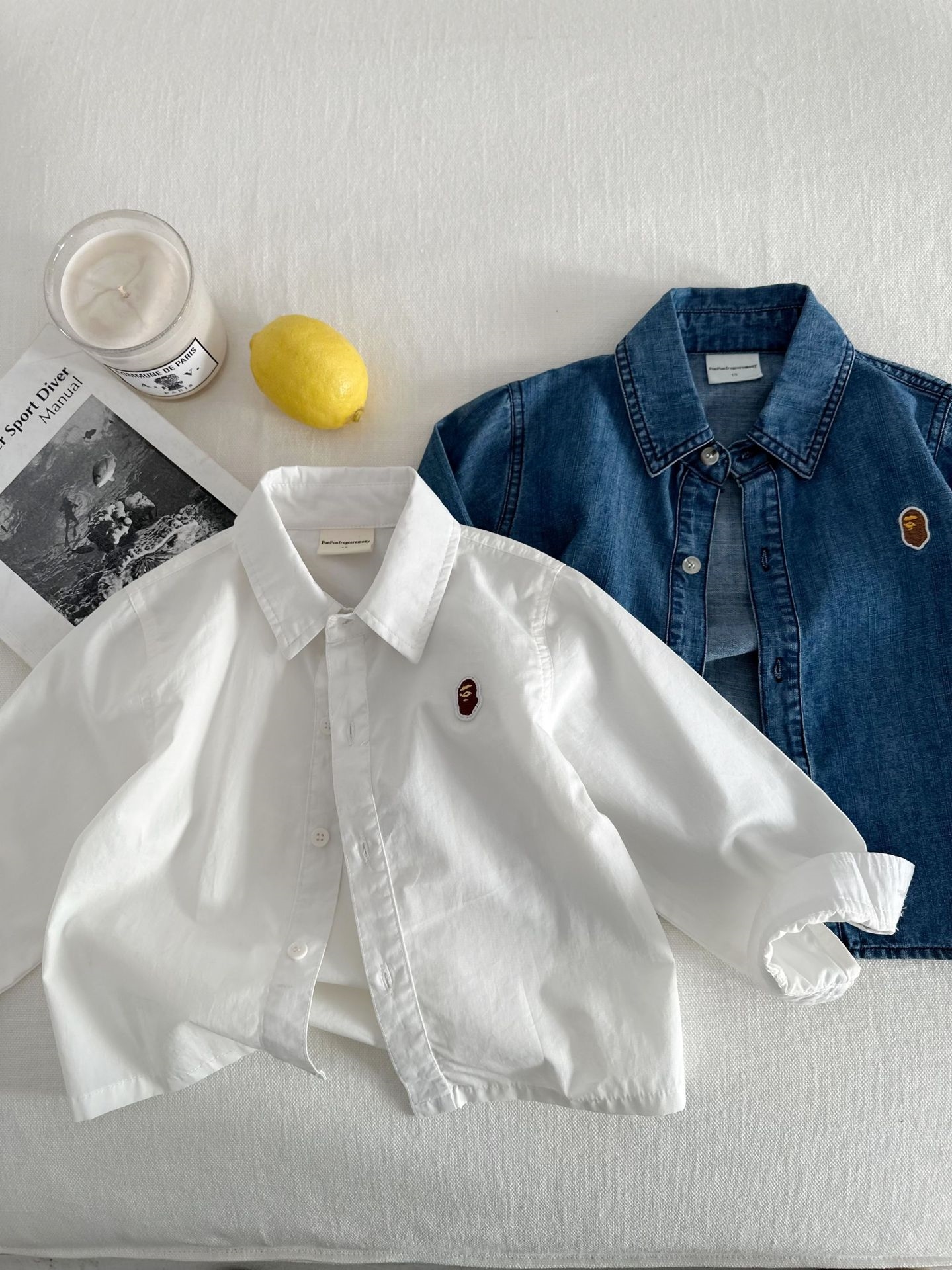 Детская рубашка весна 2024 оптом из Китая