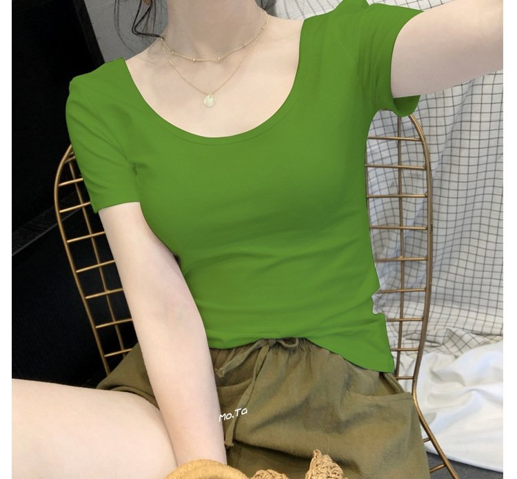 Белая футболка с коротким рукавом оптом из Китая