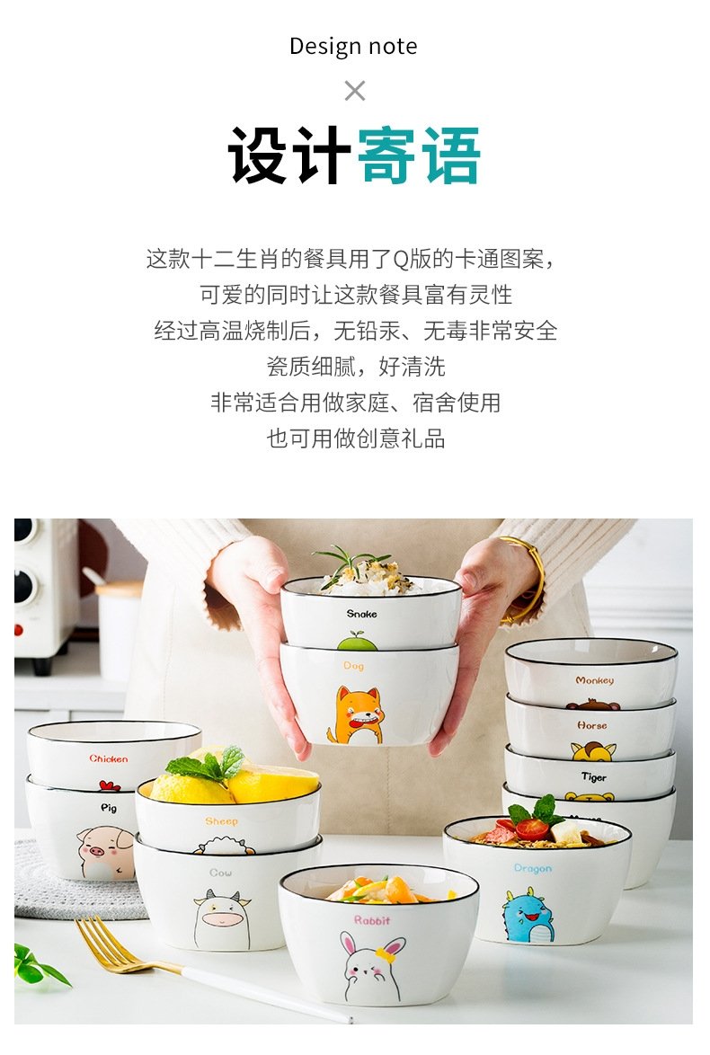 Набор керамических тарелок с 12 знаками зодиака оптом