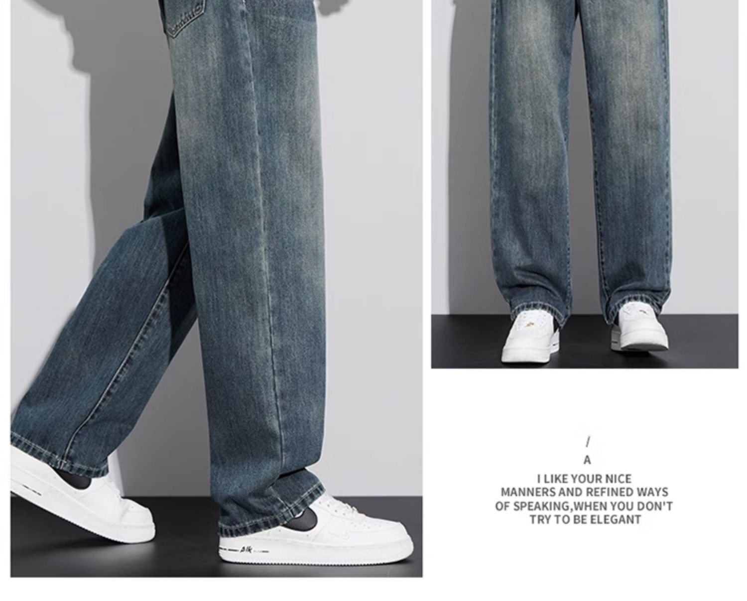 Джинсы мужские прямого кроя 2024 оптом из Китая