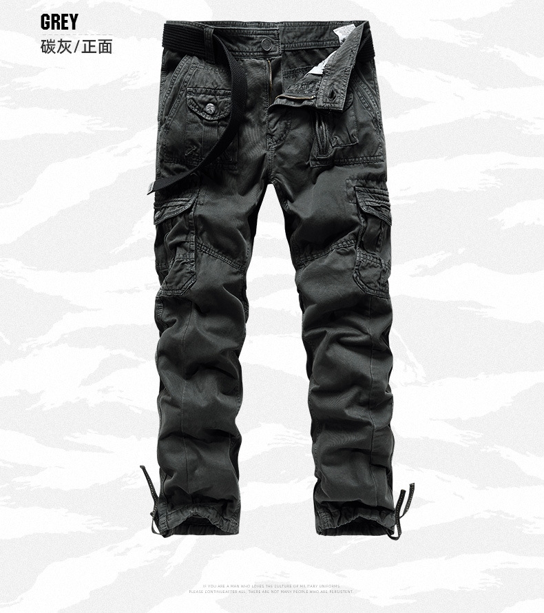 Мужские брюки военного стиля с карманами оптом из Китая